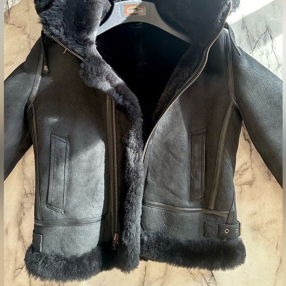 Jane Sheepskin B-3 Bomber Jacket - Picture 8 of 11